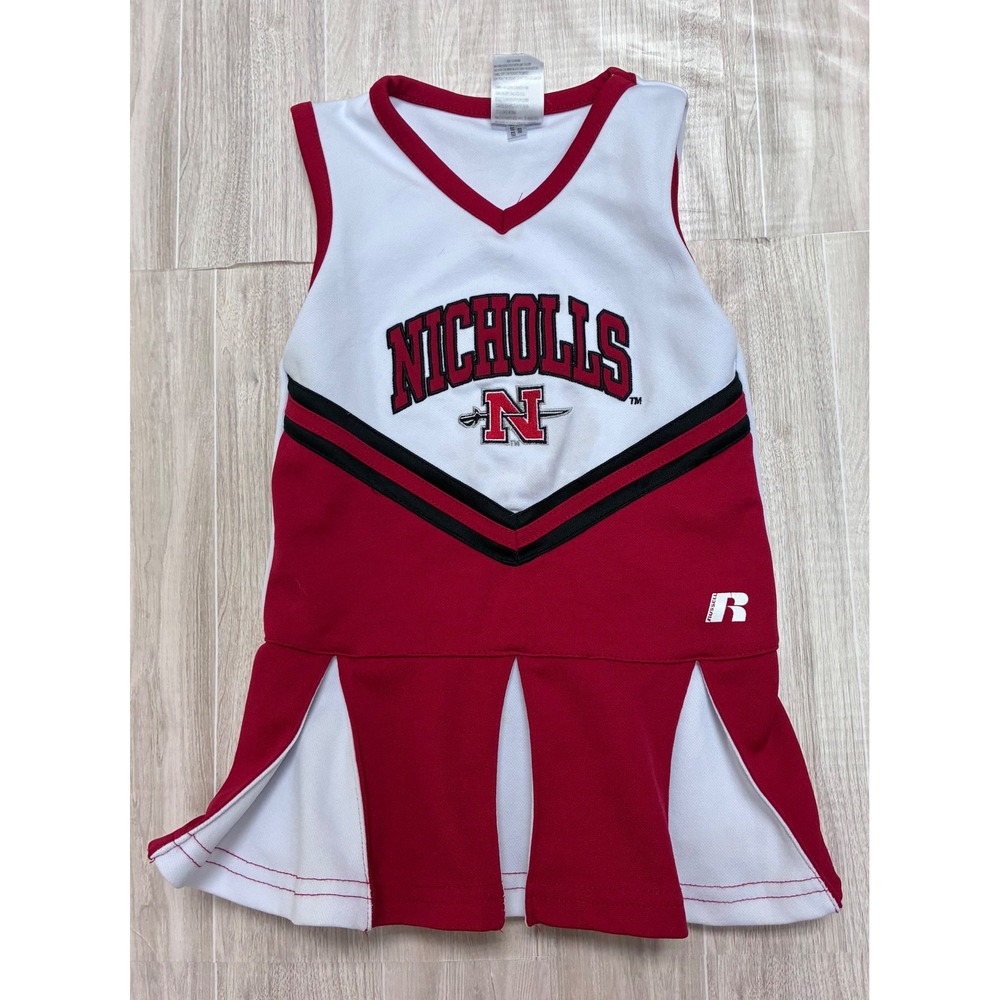 Kids Nicholls Cheerleader Uniform Dress Russell Athletic Toddler Size 3T